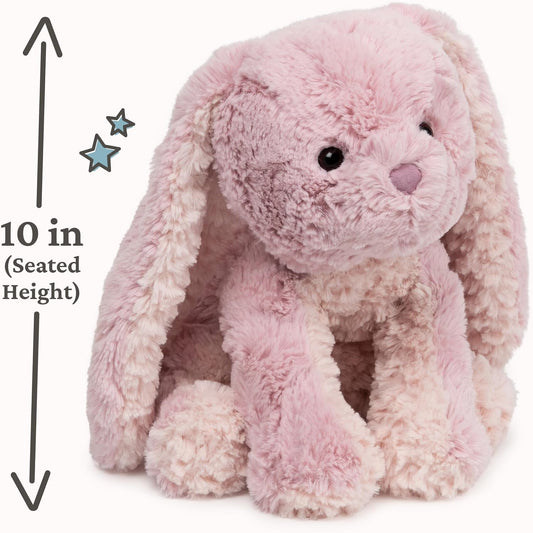 GUND Cozys Collection Bunny Stuffed Animal, Spring Decor, Plush Bunny for Ages 0 and Up, Pink, 10"