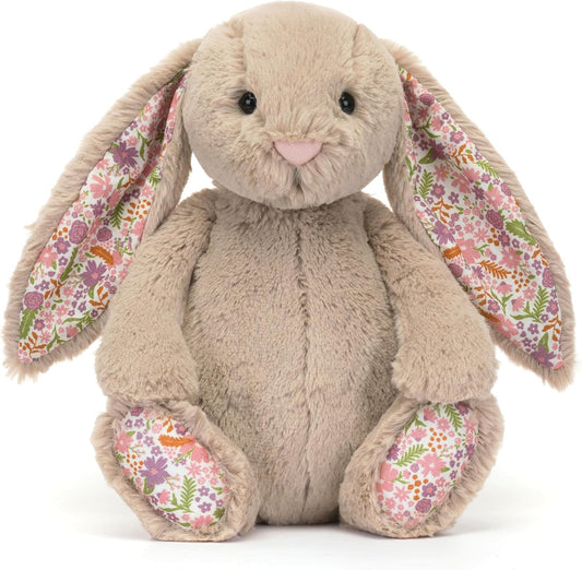 Jellycat Blossom Beige Bunny Petal Stuffed Animal, Medium