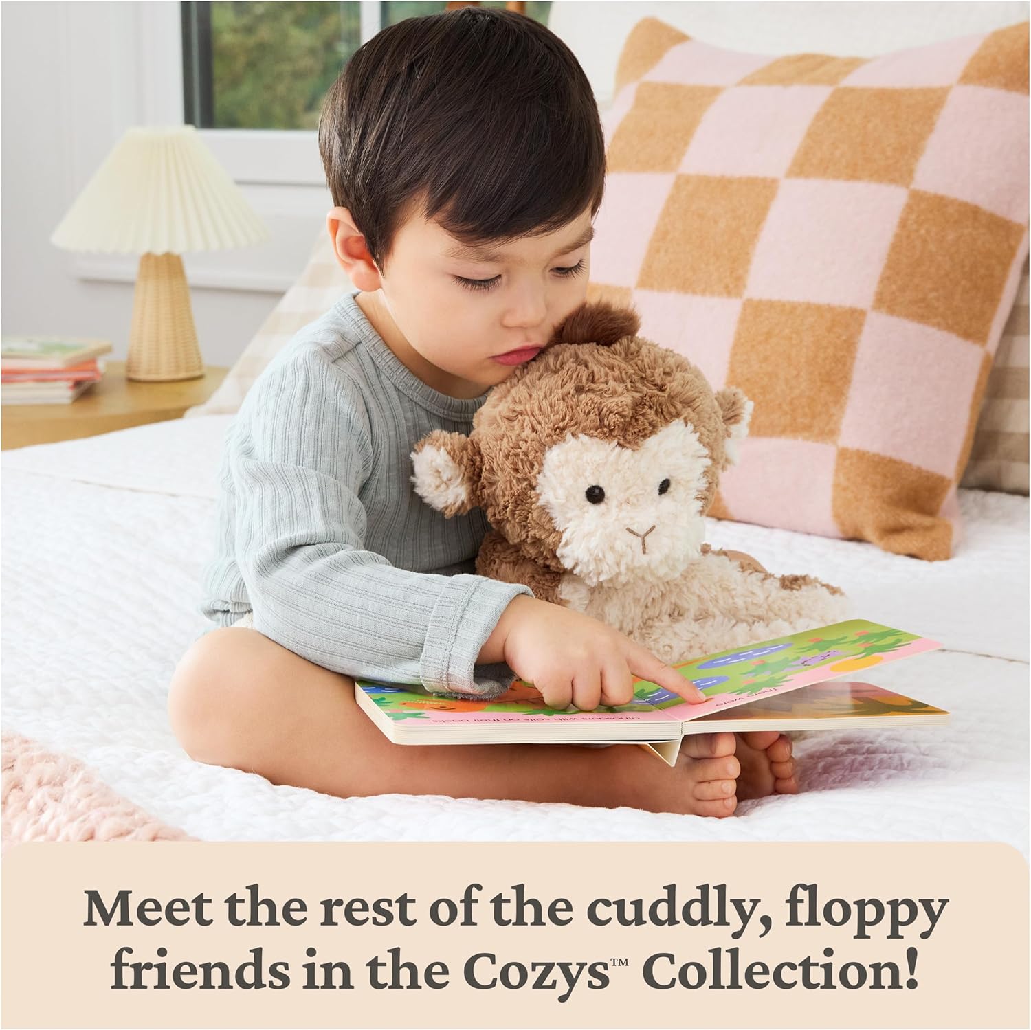 GUND Cozys Collection Bunny Stuffed Animal, Spring Decor, Plush Bunny for Ages 0 and Up, Pink, 10"