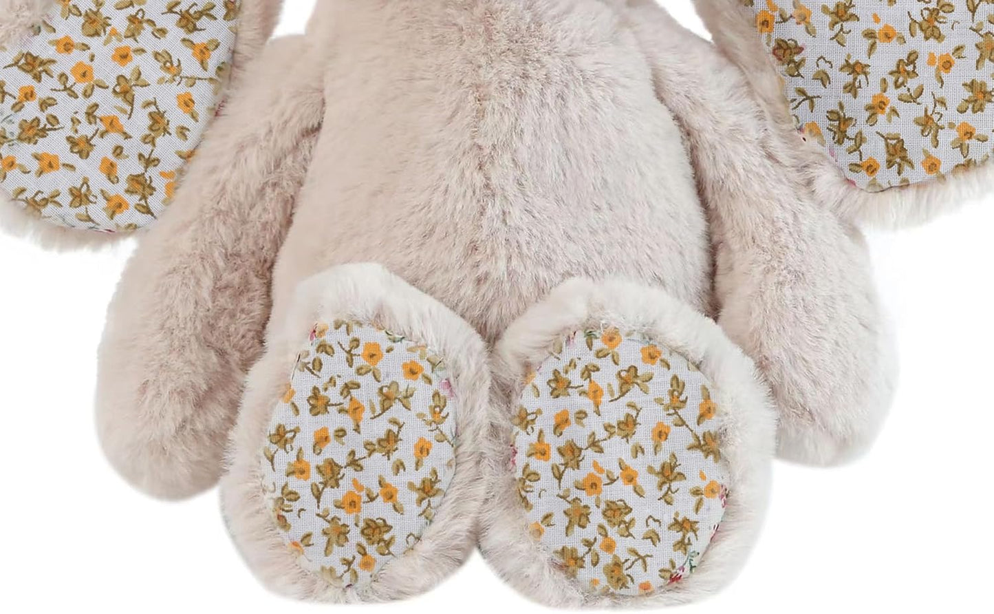 DILLY DUDU Blossom Bunny Rabbit Stuffed Animal Plush Toy Best Gifts 10-Inch（Beige）